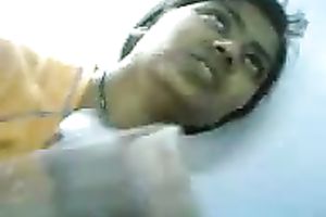Spoiled all excited Sri Lankan bitch was playing with her natural meatballs on livecam