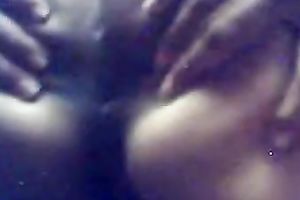Amateur Indian juvenile chick flashes her large milk shakes on web camera