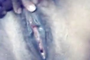 Amateur Indian juvenile chick flashes her large milk shakes on web camera