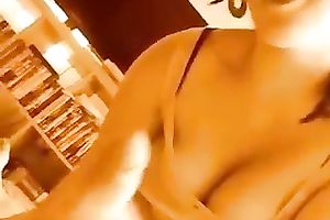 Short haired quite buxom brunette hair GF of my buddy gave worthy head