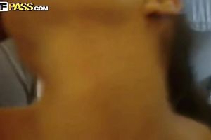 Nice sloppy blowjob in the kitchen on POV non-professional vid