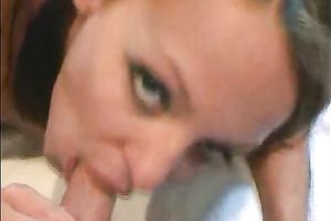 Young and frisky hooker blows my tool and acquires facial