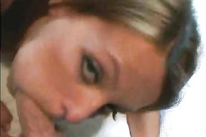 Young and frisky hooker blows my tool and acquires facial