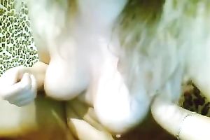 Horny blond with moist scones sucks pecker and rides it reverse