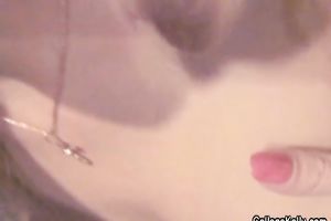 Hot and nice-looking blond teenie is horny to make her own home porn movie