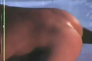 Hot bronze skin white hottie in romantic vehement action of sex