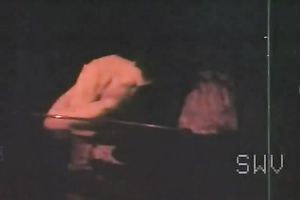 Hot bronze skin white hottie in romantic vehement action of sex