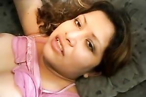 Pregnant dilettante playgirl likes being on top on the couch