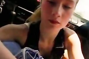 Cute blond legal age teenager did not mind engulfing my buddy's powerful penis