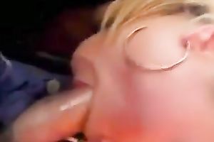 Cute blond legal age teenager did not mind engulfing my buddy's powerful penis