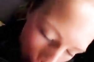 Cute blond legal age teenager did not mind engulfing my buddy's powerful penis