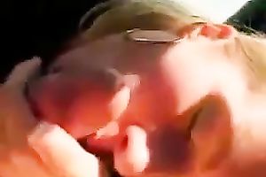 Cute blond legal age teenager did not mind engulfing my buddy's powerful penis