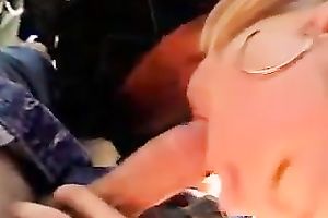 Cute blond legal age teenager did not mind engulfing my buddy's powerful penis