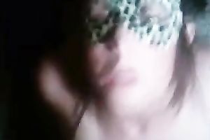 Nice anal sex with my masked dark brown girlfriend on POV movie scene