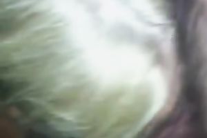 Slutty non-professional light haired unsightly hoe works on my buddy's cock