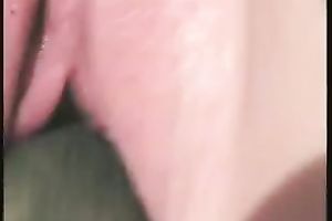 Pimple skin zucchini in the hairless wet crack of my girlfriend