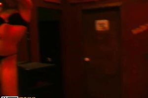 Sexy non-professional babe going wild in the night club on webcam