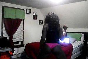 Nice and wet gazoo of a dark hooker bitch in my bedroom