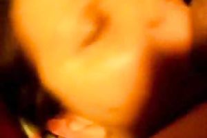 Obedient hotwife sucks my balls, gives rimjob and takes facial