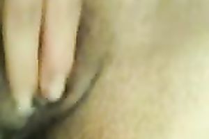 Close up movie of my sexually excited horny white wife diddling her pink cunt