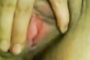 Close up movie of my sexually excited horny white wife diddling her pink cunt