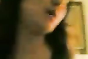 Shagging Asian sweetheart in her curly love tunnel in a missionary position