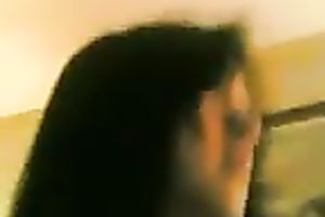 Shagging Asian sweetheart in her curly love tunnel in a missionary position