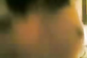 Shagging Asian sweetheart in her curly love tunnel in a missionary position