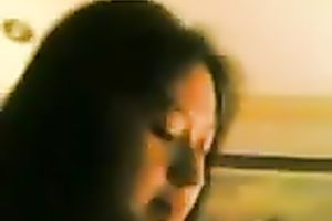 Shagging Asian sweetheart in her curly love tunnel in a missionary position