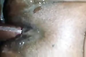 My buddy plays with his perverted dark skinned GF's hungry bawdy cleft