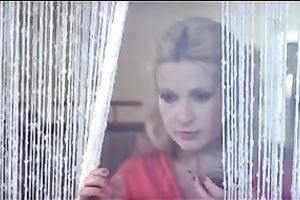 Kinky and sexually excited blonde playgirl got her muff permeated by some jerk