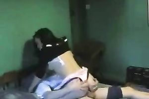 Got my bawdy brunette hair girlfriend so damn concupiscent on web camera