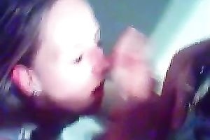 Cute golden-haired GF sucks my subrigid jock with great enthusiasm