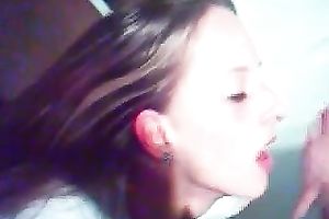 Cute golden-haired GF sucks my subrigid jock with great enthusiasm