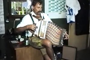 Two wicked German strumpets in the store riding on a cock on the floor