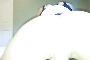 You won't take your eyes of my babe's moist bum jiggling up and down