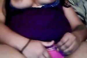 Big tit Latina hawt chick rubs and fingers her fanny