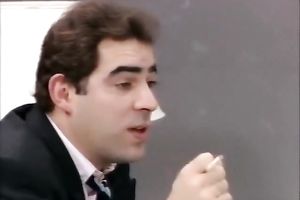 Intense oral stimulation from hawt and kinky brunette hair in her bedroom