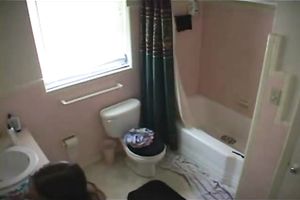 Skinny and captivating new legal age teenager in the washroom caught exposed