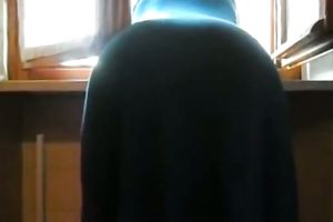 I finger fuck my jaw dropping bootyful babe near the window