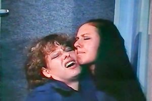 Vintage sex compilation with brunette hair honey and 2 horny lesbos