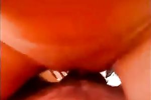 My magnificent svelte black cock slut acquires her a-hole sprayed with spunk