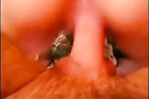 My magnificent svelte black cock slut acquires her a-hole sprayed with spunk