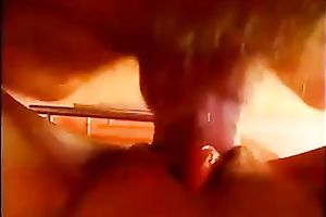 My magnificent svelte black cock slut acquires her a-hole sprayed with spunk