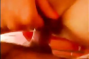 My magnificent svelte black cock slut acquires her a-hole sprayed with spunk