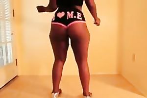 Thick ebon GF of mine has a the almost any jiggly booty in the world