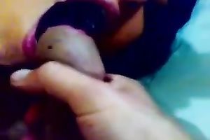 Pretty dilettante short haired hottie would love to engulf adorable prick