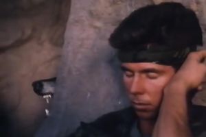 Slender classic milf giving oral stimulation outdoors on the ground