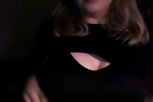 I am 31 yo honey and I like to show off my large bra buddies on webcam