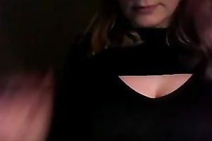 I am 31 yo honey and I like to show off my large bra buddies on webcam